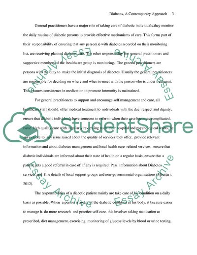 Diabetes and Multi-Professional Diabetes Services