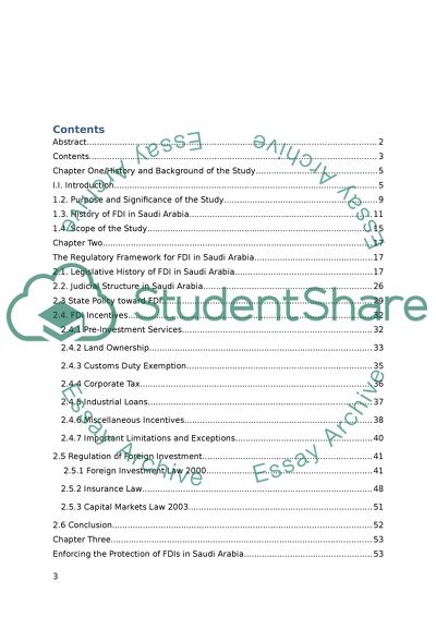 How Could Foreign Direct Investment Obtain A Legal Protection in Saudi Arabia