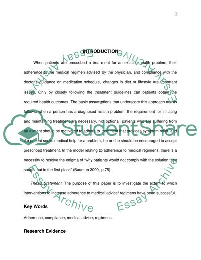 The extent to which interventions to increase adherence to medical regimens have been successful