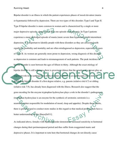 Middle Aged Women and Bipolar Disorder