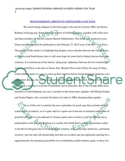 Relations between the USA and North Korea