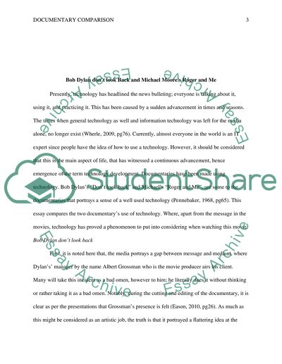 A Comparison of the Documentaries Points out Key Issues