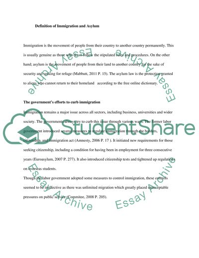 Immigration and Asylum Law