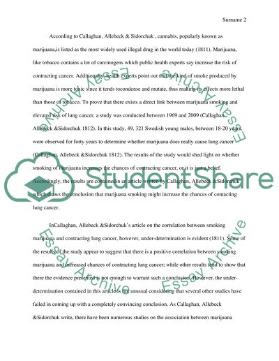 The Role of Marijuana Smoking in Elevating the Risk of Lung Cancer