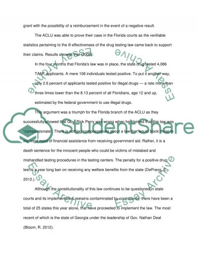 Welfare research paper