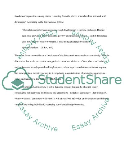 Democracy as a Dynamic Concept