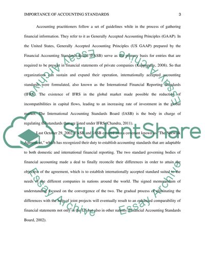 The Importance of Accounting Standards