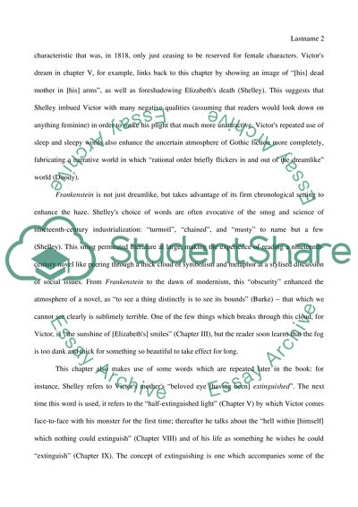 Mary Shelleys Frankenstein: A Close Reading