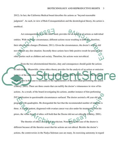 Biotechnology and Reproductive Rights