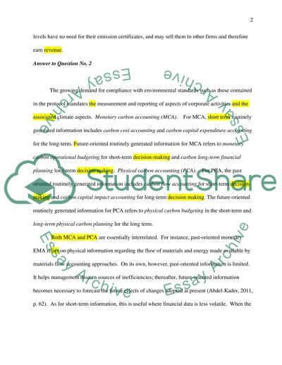 Carbon Emissions as Environmental Concern