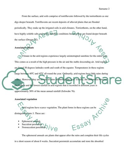 Soil Order and Their Associated Environmental Climates
