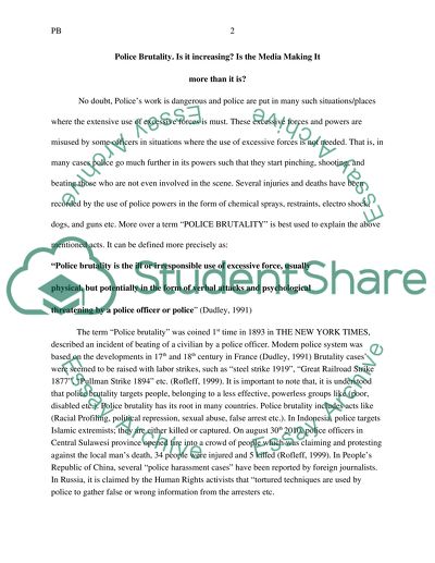 Police Brutality. Is it increasing Is the Media Making It more then it is