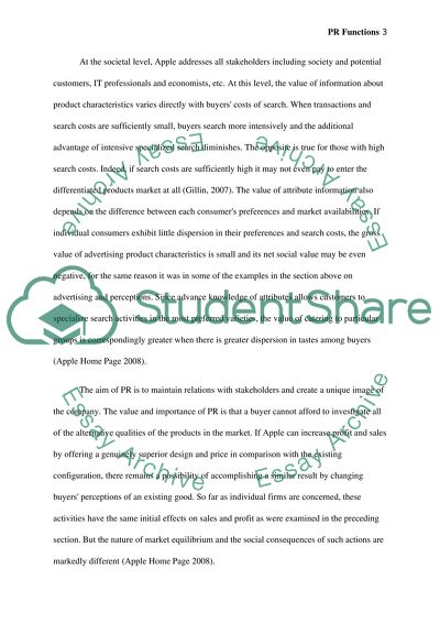 Functions of Public Relations