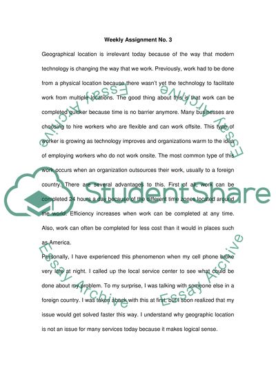 Geographical Location in Our Life