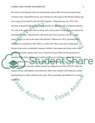 Zabeel Saray Hotel background