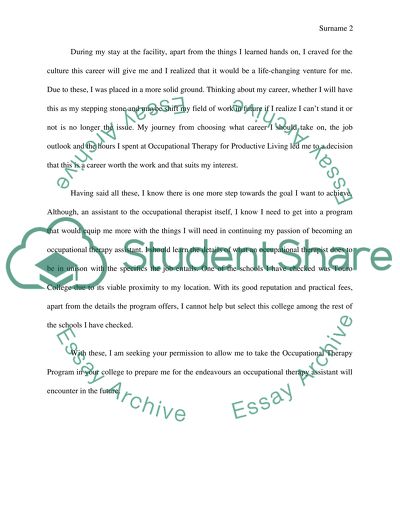 Occupational Therapy for Productive Living