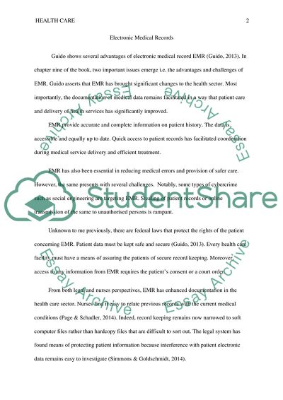 Effective Documentation&quot; and Electronic Medical Record