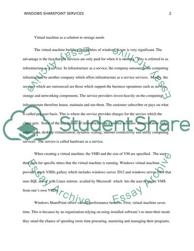 Windows Sharepoint Services