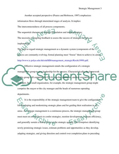 Strategic Management - Plan, Ploy, Position, Pattern, and Perspective