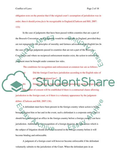CONFLICT OF LAWS IN BUSINESS & COMMERCE