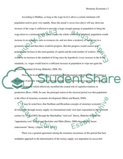 Monetary Economics Development