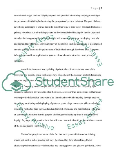 Cause and Effect of Privacy Violation on Social Media and the Internet