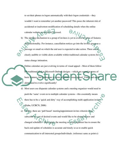 A Shared Scheduling and Meeting Application for the iPhone