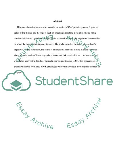 Franchising Co-Op in the EU, Middle East and South Asia