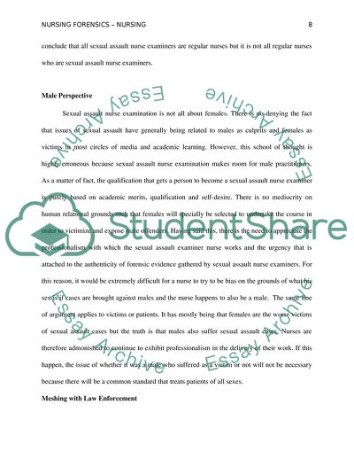 Nursing Forensic - Sexual Assault Nurse Examiner