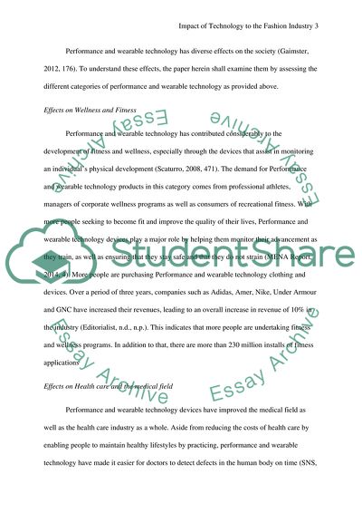 Performance and Wearable Technology