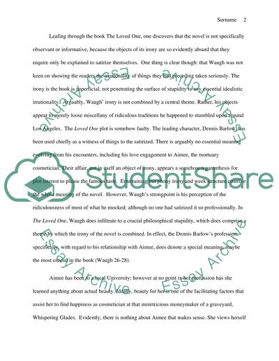 The Analysis of The Loved One