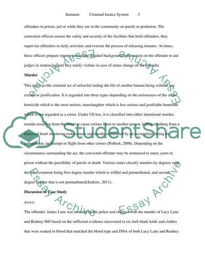 Functioning of the Criminal Justice System