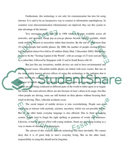 essay for network technology