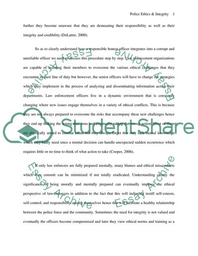 Law Enforcements Need to Take a Proactive Approach to Non-ethical And Corruptive Behavior