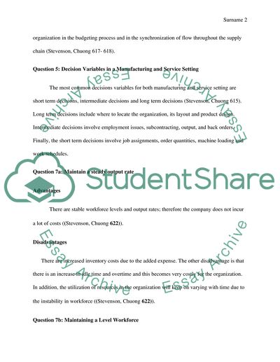 Logistics and Operations Management