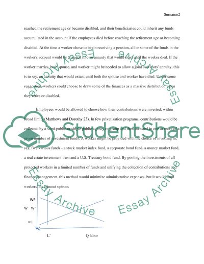 Public Economics and Privatization of Social Security