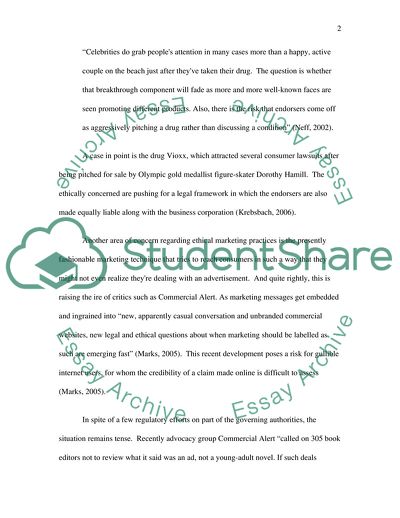 The Concept of Marketing Commodities in a Consumer Market