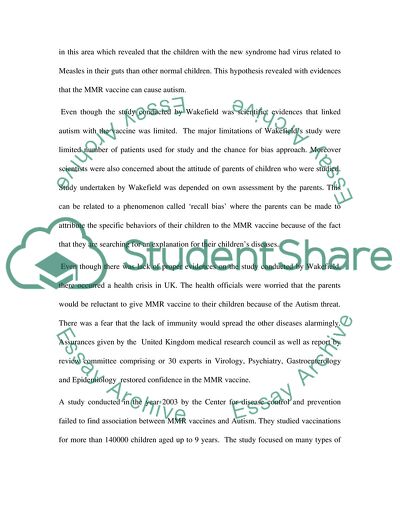 Discoveries Related to MMR Vaccine and Autism Link