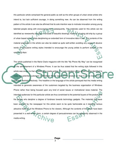 Analysis of the Article Titled Why Me Woman With Facial Burns Makes TV Appeal