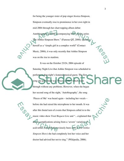 The Use of Public Relations during the Ashlee Simpson