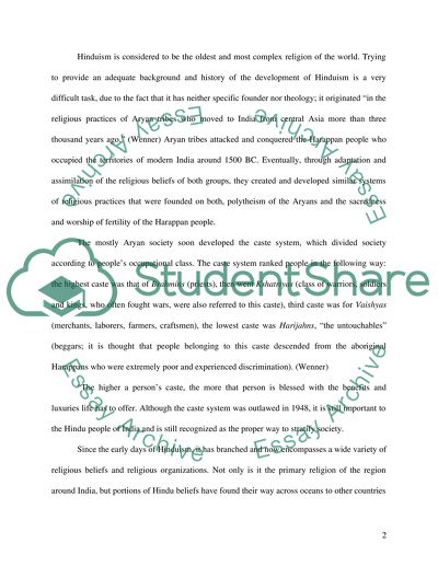 Religions of the World - Buddhism and Hinduism