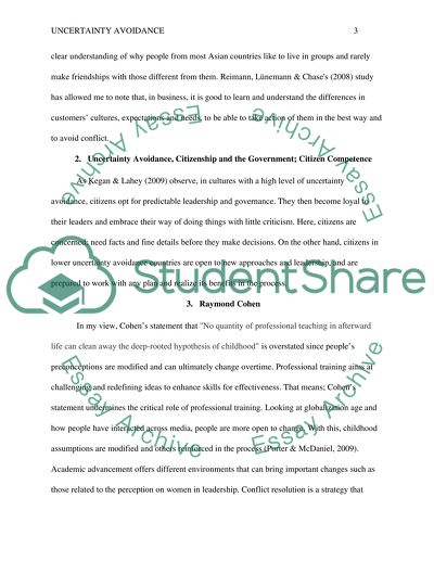 Uncertainty Avoidance