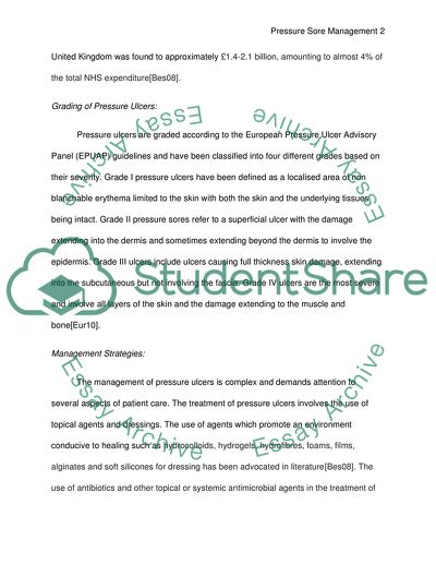 Pressure Ulcers as a Commonly Encountered Health Care Problem