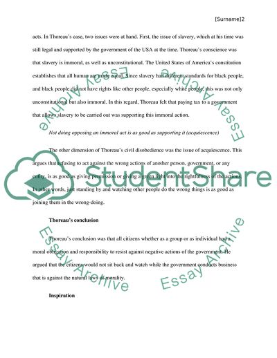 The Concept of Civil Disobedience