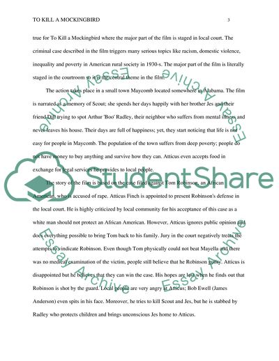 Analyzing Film To Kill a Mockingbird