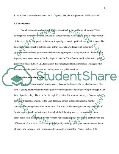 Department of Political Economy: The Third Sector and Public Policy