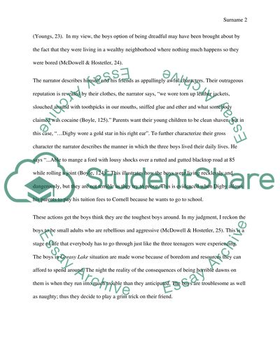 Research PAPER on Greasy Lake