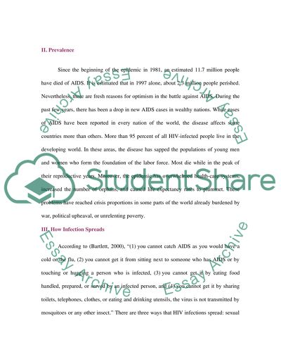 Acquired Immunodeficiency Syndrome