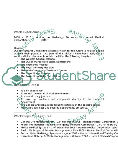 Prestigious Platforms Radiology Department