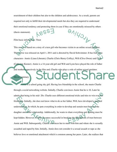 Analysis of Visual Text (Film)